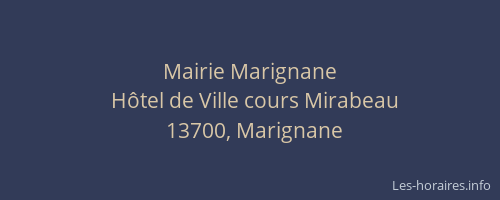 Mairie Marignane