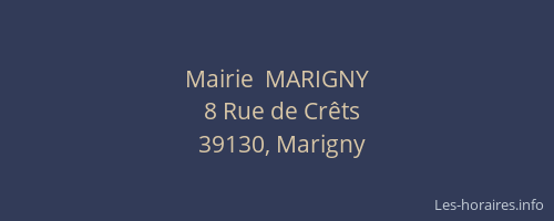 Mairie  MARIGNY