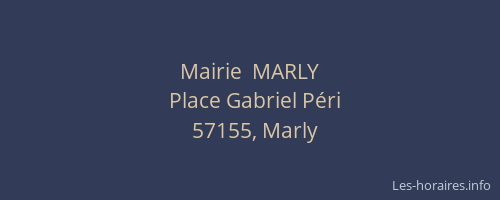 Mairie  MARLY