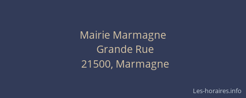 Mairie Marmagne