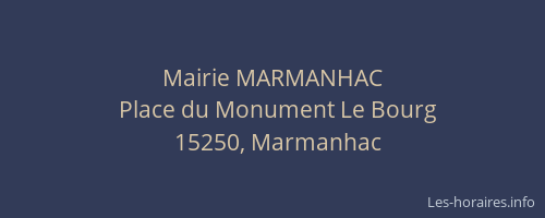 Mairie MARMANHAC