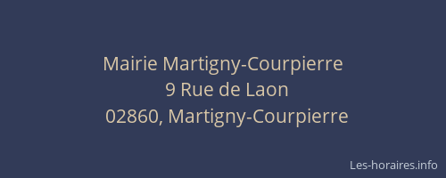 Mairie Martigny-Courpierre