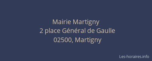 Mairie Martigny