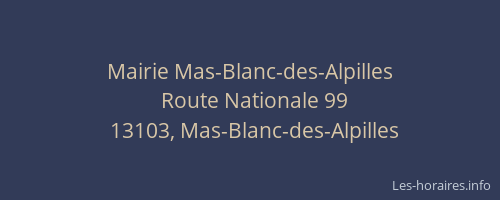 Mairie Mas-Blanc-des-Alpilles