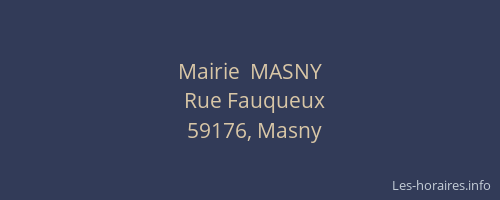 Mairie  MASNY