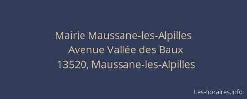Mairie Maussane-les-Alpilles