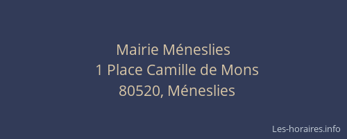 Mairie Méneslies