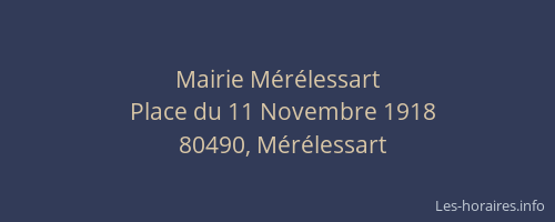 Mairie M&eacute;r&eacute;lessart
