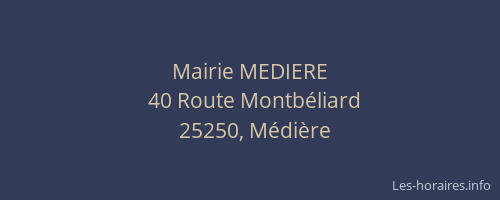 Mairie MEDIERE