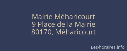 Mairie Méharicourt