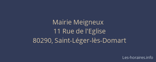 Mairie Meigneux