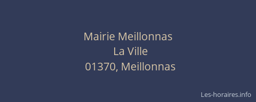 Mairie Meillonnas