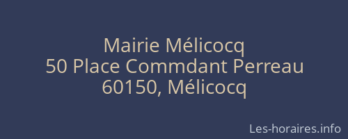 Mairie Mélicocq