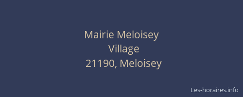 Mairie Meloisey