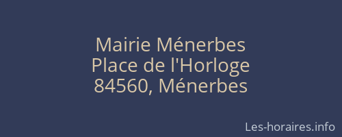 Mairie Ménerbes
