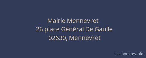 Mairie Mennevret