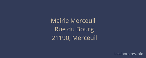 Mairie Merceuil