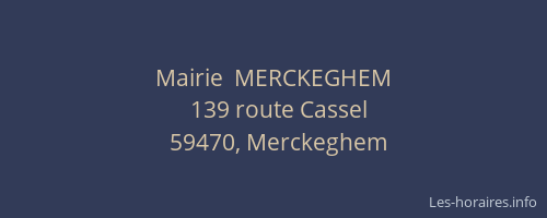 Mairie  MERCKEGHEM