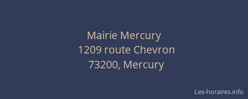 Mairie Mercury