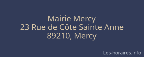 Mairie Mercy