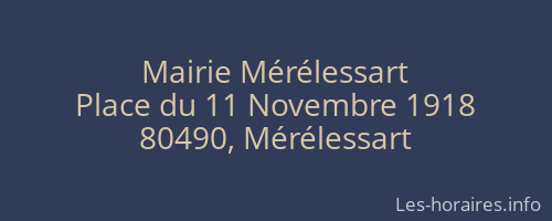 Mairie Mérélessart