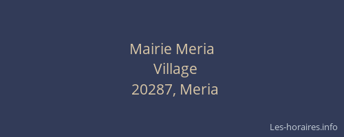 Mairie Meria