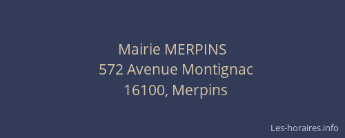 Mairie MERPINS