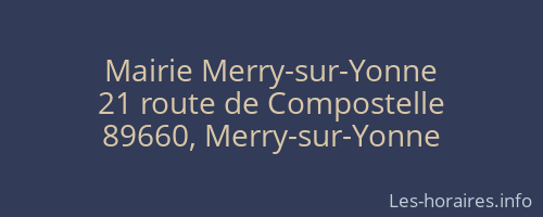 Mairie Merry-sur-Yonne