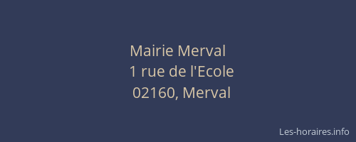 Mairie Merval