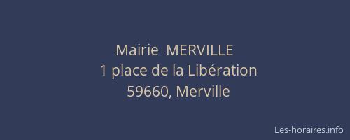 Mairie  MERVILLE