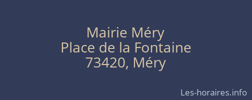 Mairie Méry