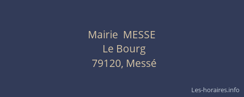 Mairie  MESSE