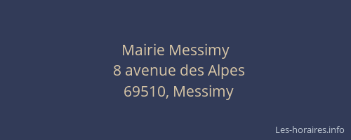 Mairie Messimy