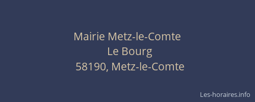 Mairie Metz-le-Comte