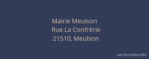Mairie Meulson