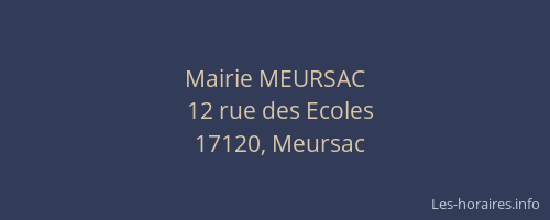 Mairie MEURSAC