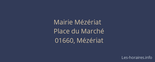 Mairie Mézériat