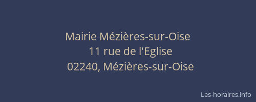 Mairie Mézières-sur-Oise