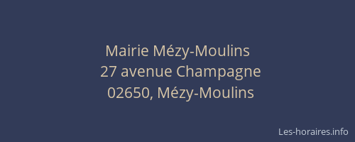Mairie Mézy-Moulins