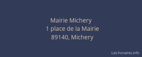 Mairie Michery