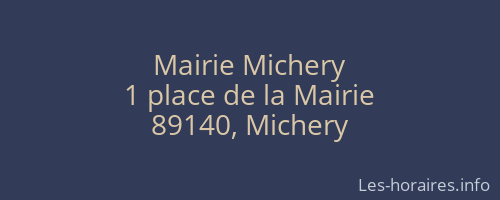 Mairie Michery
