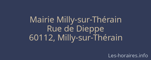 Mairie Milly-sur-Thérain