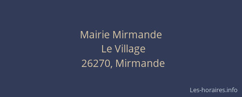 Mairie Mirmande