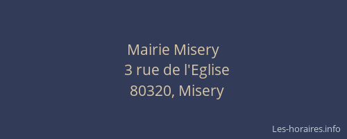 Mairie Misery