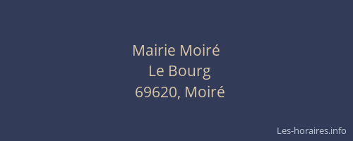 Mairie Moiré