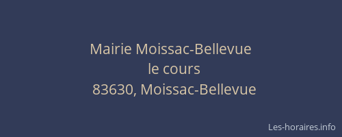 Mairie Moissac-Bellevue
