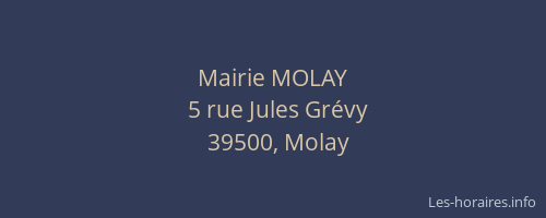 Mairie MOLAY
