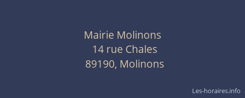 Mairie Molinons