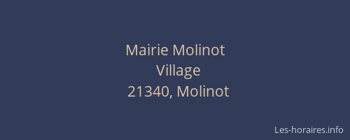 Mairie Molinot