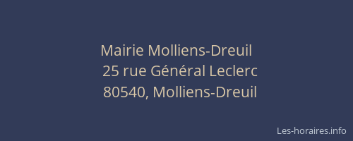 Mairie Molliens-Dreuil
